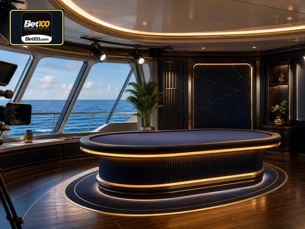 Baccarat casino table view 4